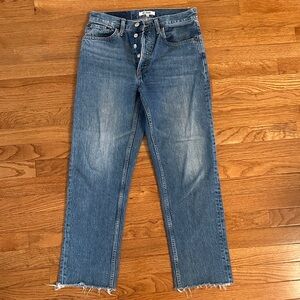 Re/Done high rise Stovepipe Jeans 100% cotton